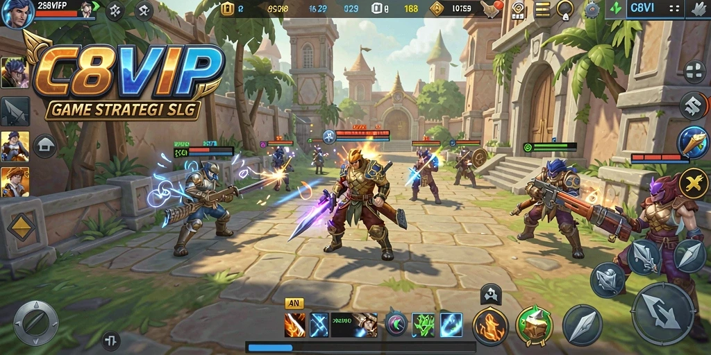 Tampilan menakjubkan dari gameplay C8VIP yang penuh strategi.