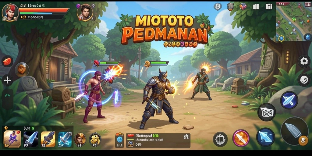 Tampilan gameplay menarik dari MIOTOTO dengan berbagai strategi.