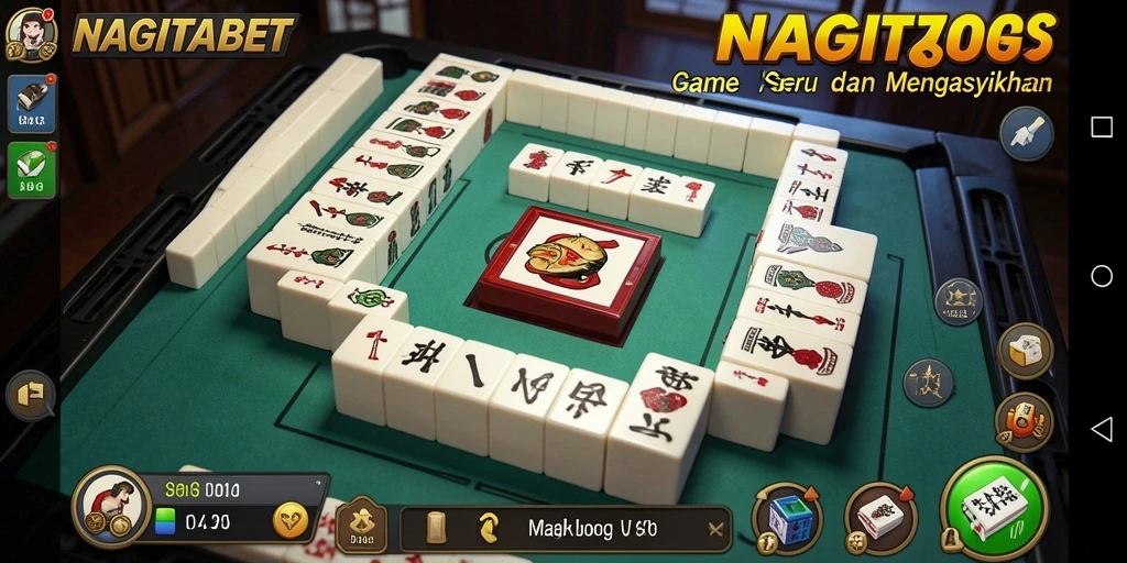 Tampilan gameplay seru Mahjong di NAGITABET.