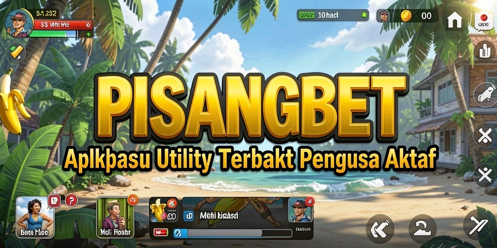 Tampilan utama PISANGBET dengan fitur-fitur Utility.